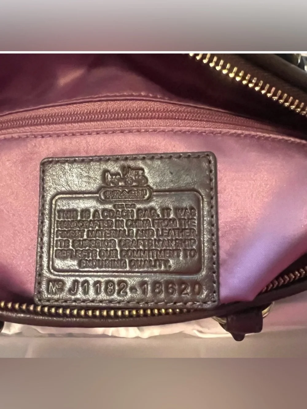 Coach Gathered Leather Sofia Satchel - Picture 5 of 6